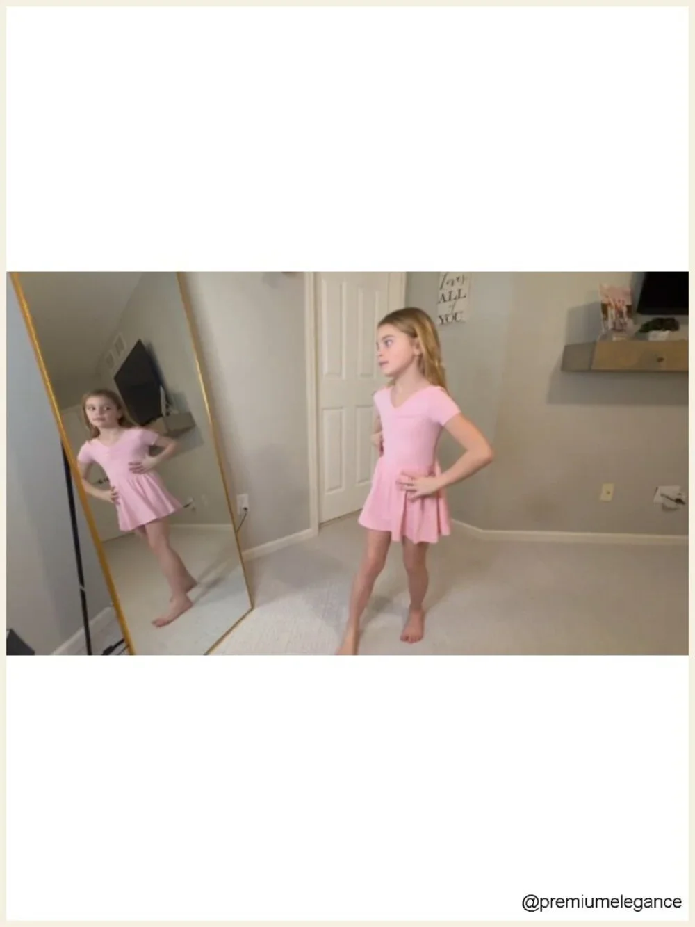 3 Pack Girls Ballet Leotards Short Sleeve V Neck Dance Dress Toddler Soft